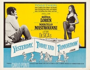 Ieri, oggi, domani movie posters (1963) metal framed poster