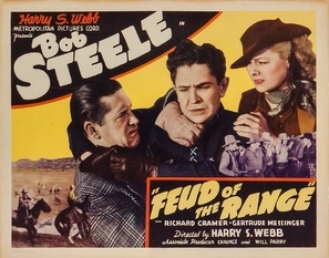 Feud of the Range movie posters (1939) wood print