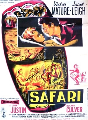 Safari movie posters (1956) metal framed poster