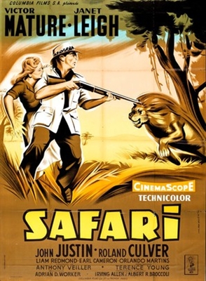 Safari movie posters (1956) wooden framed poster