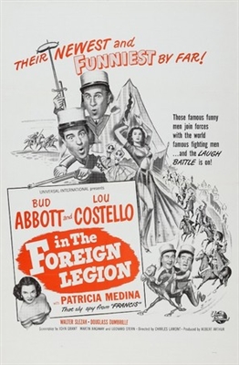 Abbott and Costello in the Foreign Legion movie posters (1950) poster with hanger