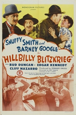 Hillbilly Blitzkrieg movie posters (1942) metal framed poster