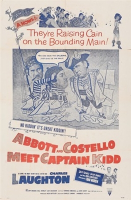 Abbott and Costello Meet Captain Kidd movie posters (1952) wood print
