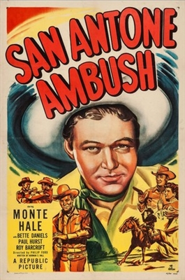 San Antone Ambush movie posters (1949) metal framed poster