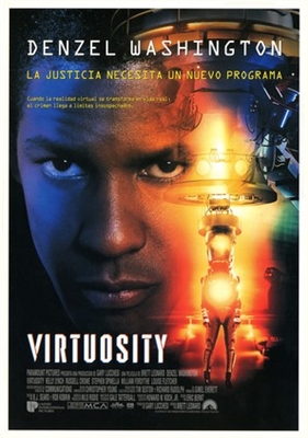 Virtuosity movie posters (1995) wooden framed poster