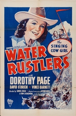 Water Rustlers movie posters (1939) wood print