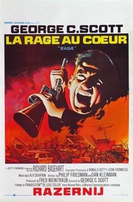 Rage movie posters (1972) wood print