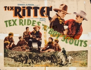 Tex Rides with the Boy Scouts movie posters (1937) wooden framed poster