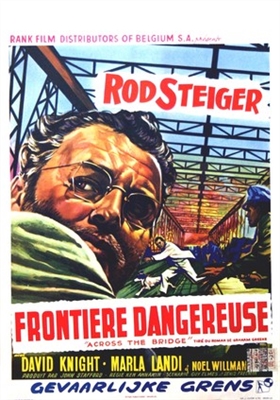 Across the Bridge movie posters (1957) wood print