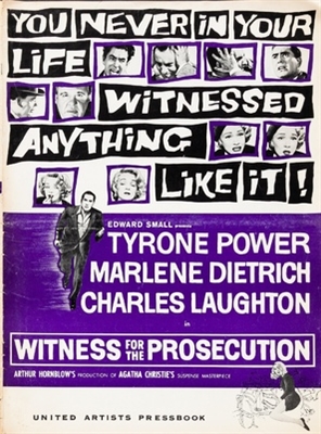 Witness for the Prosecution movie posters (1957) poster with hanger