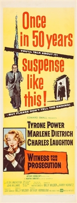 Witness for the Prosecution movie posters (1957) poster