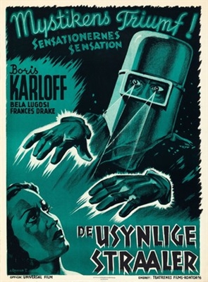 The Invisible Ray movie posters (1936) canvas poster