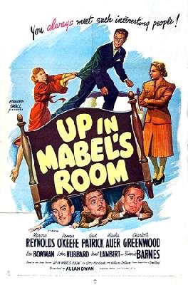 Up in Mabel's Room movie posters (1944) wooden framed poster