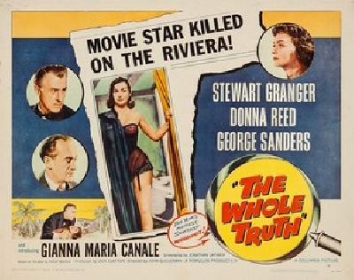 The Whole Truth movie posters (1958) wooden framed poster