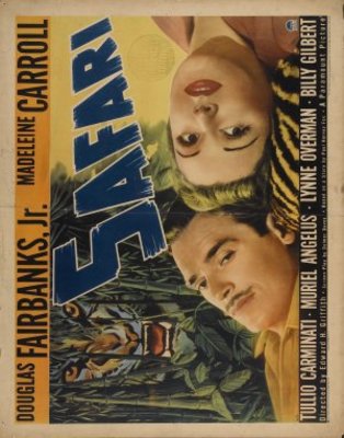 Safari movie poster (1940) wooden framed poster