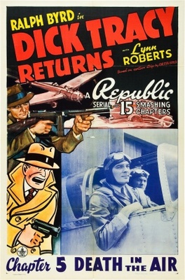 Dick Tracy Returns movie poster (1938) wood print
