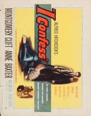 I Confess movie poster (1953) canvas poster
