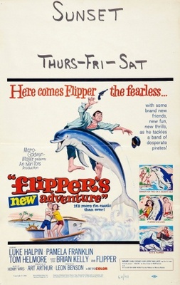 Flipper's New Adventure movie poster (1964) poster with hanger