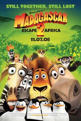 Madagascar: Escape 2 Africa movie poster (2008) Mouse Pad MOV_19d3627a