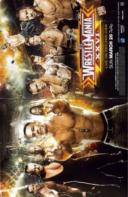 WrestleMania XXVI movie poster (2010) wooden framed poster