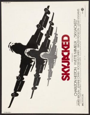 Skyjacked movie poster (1972) pillow