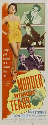 Murder Without Tears movie poster (1953) mug
