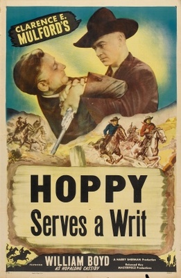Hoppy Serves a Writ movie poster (1943) metal framed poster