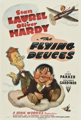 The Flying Deuces movie poster (1939) wooden framed poster