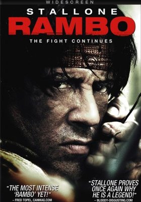 Rambo movie poster (2008) poster with hanger