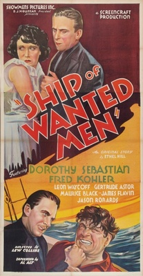 Ship of Wanted Men movie poster (1933) canvas poster