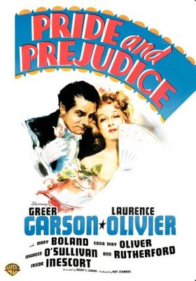 Pride and Prejudice movie poster (1940) metal framed poster