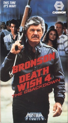 Death Wish 4: The Crackdown movie poster (1987) wooden framed poster