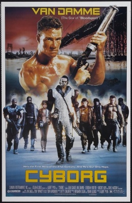 Cyborg movie poster (1989) metal framed poster