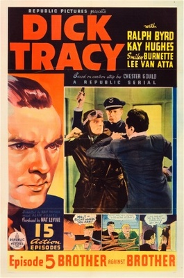Dick Tracy movie poster (1937) wood print