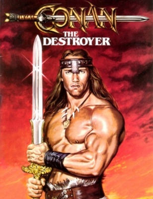 Conan The Destroyer movie poster (1984) Stickers MOV_1b03969c