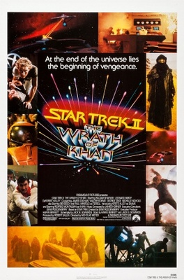 Star Trek: The Wrath Of Khan movie poster (1982) pillow