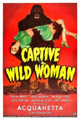 Captive Wild Woman movie poster (1943) poster