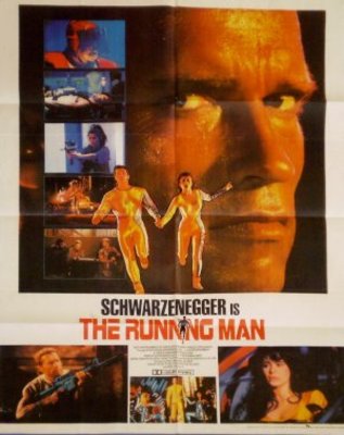 The Running Man movie poster (1987) canvas poster