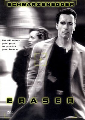 Eraser movie poster (1996) wooden framed poster