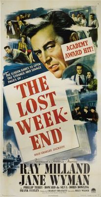 The Lost Weekend movie poster (1945) poster with hanger