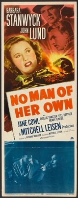 No Man of Her Own movie poster (1950) wood print