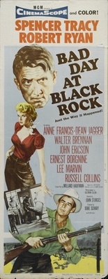 Bad Day at Black Rock movie poster (1955) poster with hanger