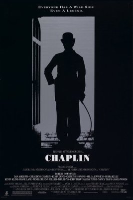 Chaplin movie poster (1992) metal framed poster