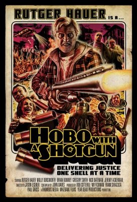 Hobo with a Shotgun movie poster (2011) t-shirt