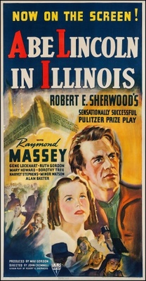 Abe Lincoln in Illinois movie poster (1940) metal framed poster