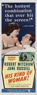 His Kind of Woman movie poster (1951) canvas poster