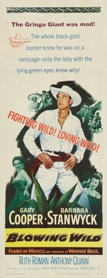 Blowing Wild movie poster (1953) poster with hanger