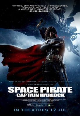 Space Pirate Captain Harlock movie poster (2013) t-shirt