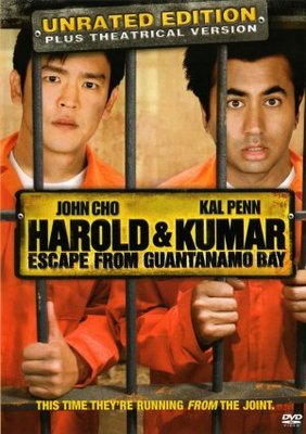 Harold & Kumar Escape from Guantanamo Bay movie poster (2008) pillow