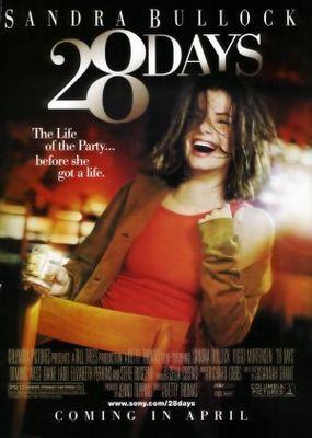 28 Days movie poster (2000) metal framed poster